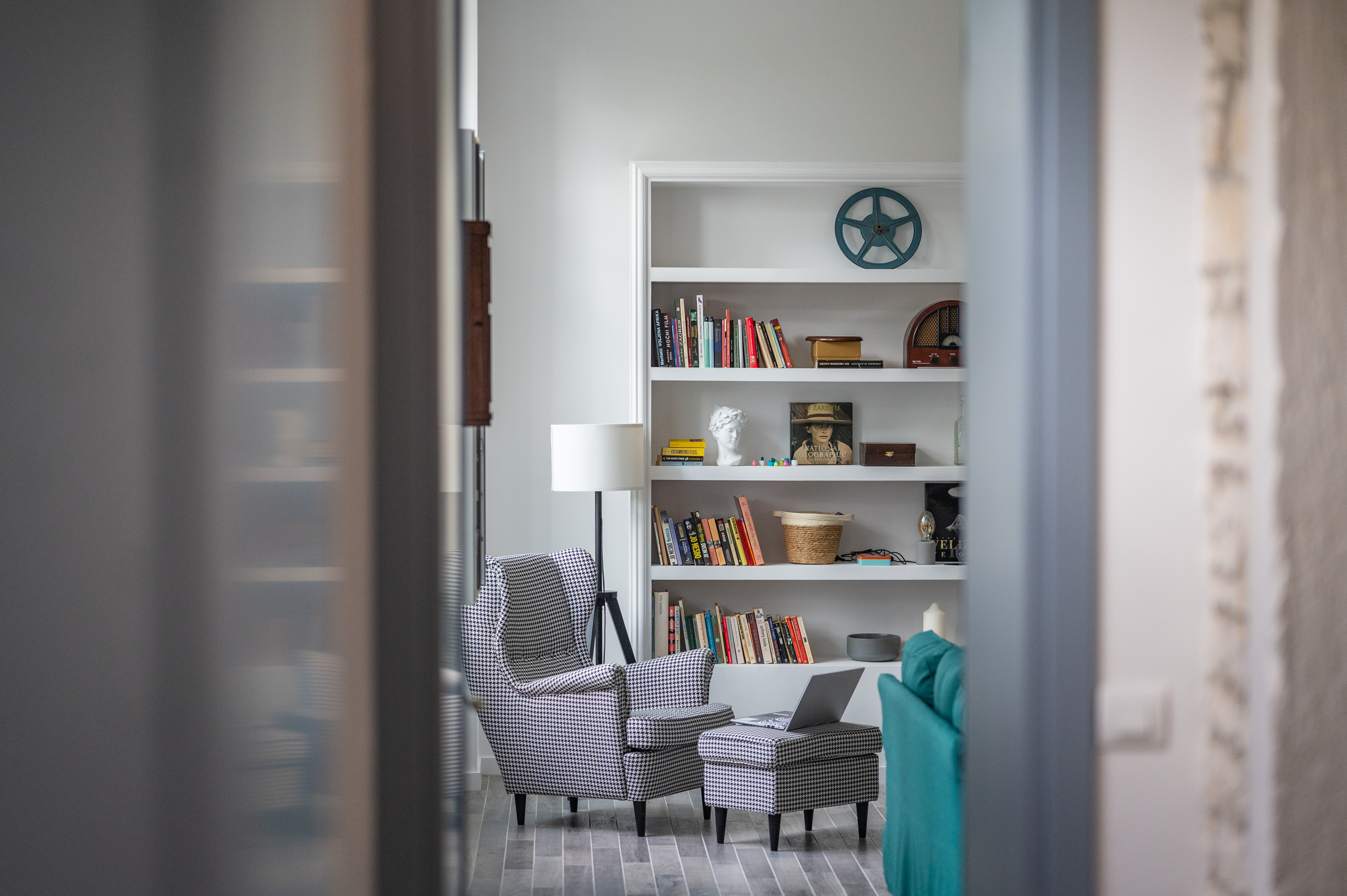 Villa Scvola living room interior with modern furnishings